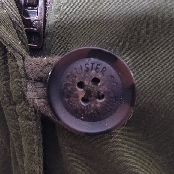 Hollister Faux Fur Sherpa Lined Hooded Utility Parka S Weather Resistant - Picture 4 of 8